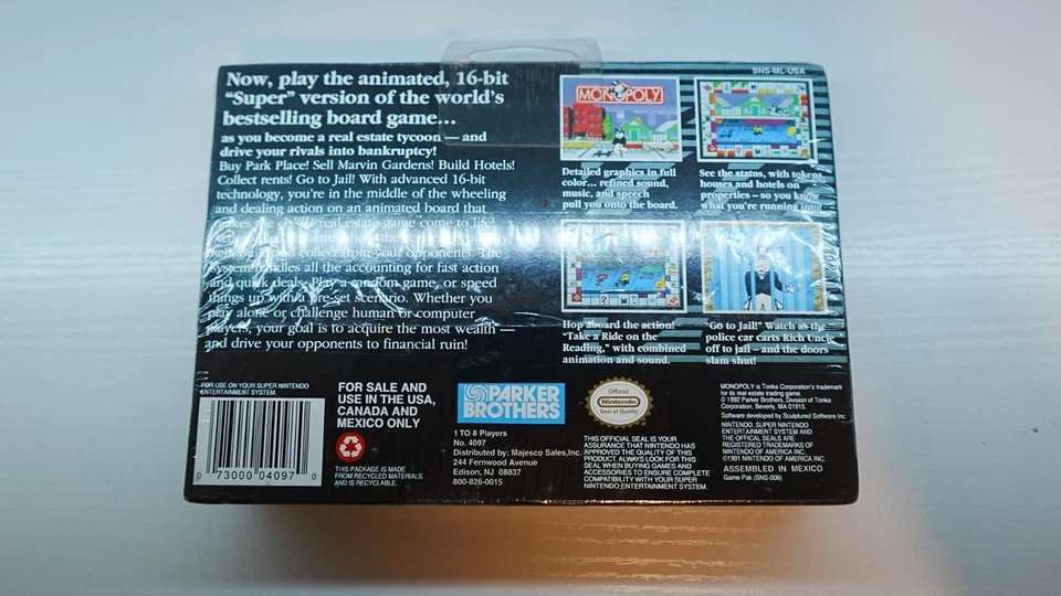 RARE Super Nintendo Monopoly - SNES Brand New SEALED SEE IMAGES/READ DESCRIPTION - Image 2 of 4