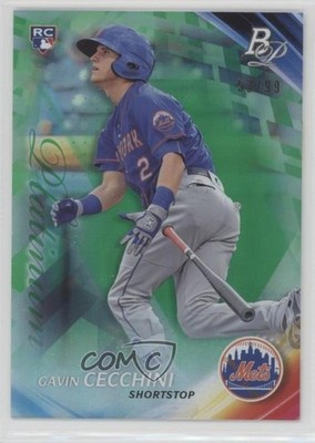 2017 Bowman Platinum Green 53/99 Gavin Cecchini #18 Rookie RC e5r