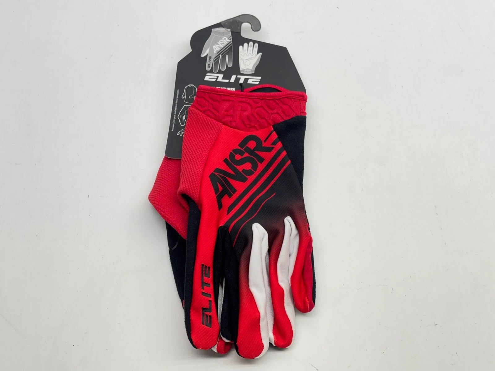 New Answer Men's Gloves 2XL Black Red XXL Riding Hand Gear Protection Motocross
