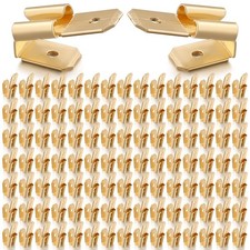 100 Pcs Piggyback Spade Connectors 3 Way Adapter Dual Male to Single Female B...