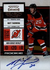 2010-11 Playoff Contenders #147 Matt Taormina RC Auto - HKY