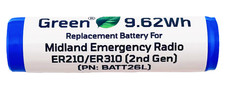 Replacement Battery Midland ER210/ER310 2nd Gen PN: BATT26L BATT22L 2600mAh.