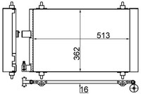 Mahle Kondensator, Klimaanlage AC 585 001S FüR CitroËN Peugeot