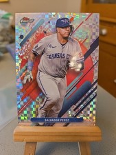 2025 Topps Finest Salvador Perez Rare Checkerboard X-Fractor Kansas City Royals