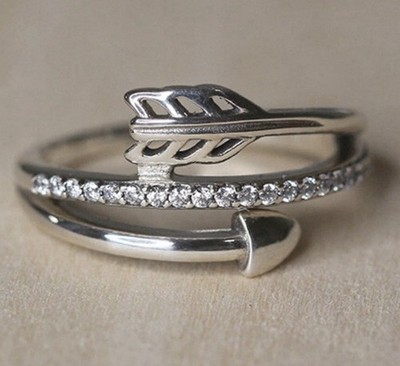 Authentic Pandora S925 Ale Sparkling With CZ Wrap-Around Arrow