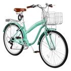 Uimoso 26-Inch Women's Beach Cruiser Bike,7-Speed City Bicycle, 330 lbs Capacity