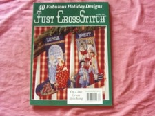 Just CrossStitch Magazine 40 Fabulous Holiday Designs ,december 1995