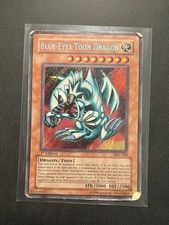 Blue-Eyes Toon Dragon MRL-000 Magic Ruler 1st Edition DMG