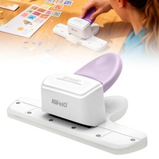 A4 Postage Stamp Border Paper Punch Manual DIY Craft Embosser Tool Scrap Storage