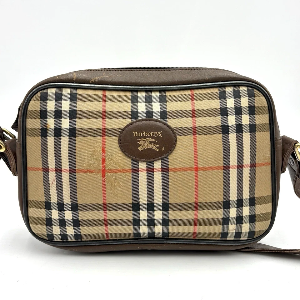 Burberry Nova Check Shoulder Bag Crossbody Bag Canva Burberrys 2Y1945 - Image 2 of 4