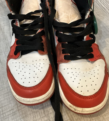 Jordan Air Jordan 1 4 youth High Top Athletic Sneakers Lace Up Red White