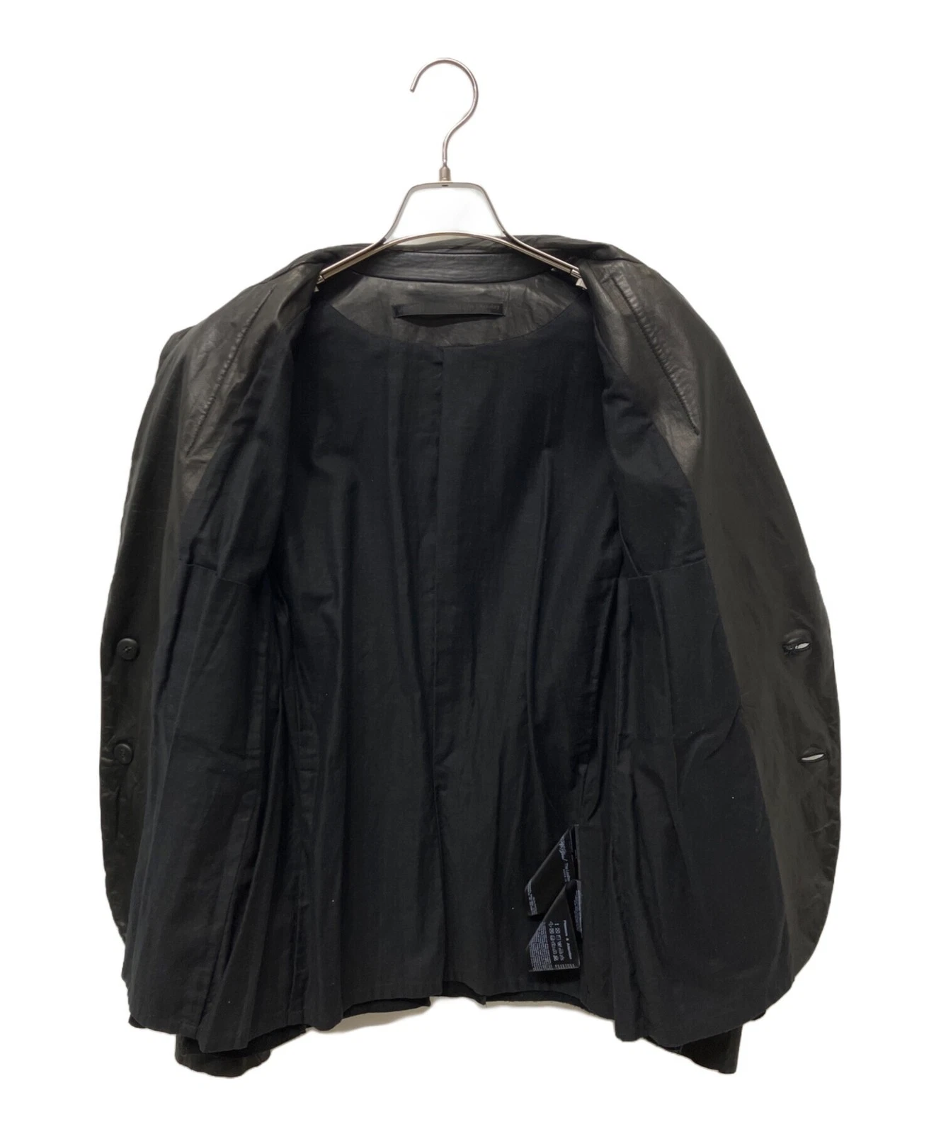NO,NO,YES! Leather Jacket Made in Japan Men's Size S Black - product detail image 5