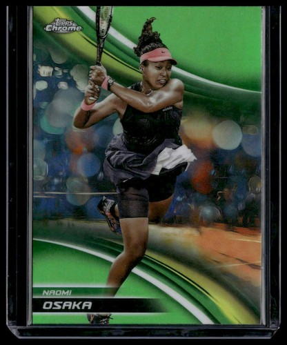 Naomi Osaka [Lime Green Refractor] #80 card