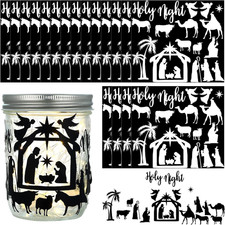 30 Sheet Nativity Scene Stickers Christmas Jesus Religious Decals