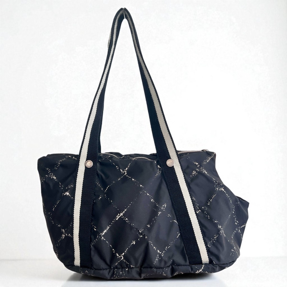 レア CHANEL シャネル トラベルライン ペットキャリー Chanel Old Travel Line Dog Carrier Bag Dog Carry Pet Carrier Bag