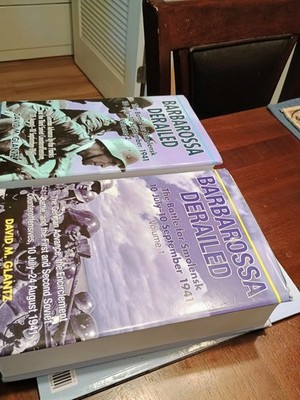Barbarossa Derailed Volume 1 and 2 and Volume 4 Atlas David M Glantz