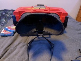 Nintendo Virtual Boy Console w Stand Controller Battery Pack Case Tested