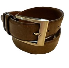 Allen Edmonds Mens Calfskin Leather Belt Brown Size 38 / 95 Made in USA 39501
