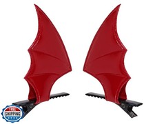 Penta Angel Halloween Bat Wings Hair Clips 4Pcs Horror Devil Goth Ear Hairpin