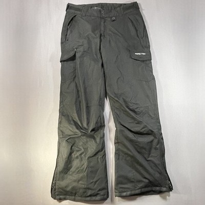 Arctix Pants Men M Black Solid Snow Cargo Insulated Waterproof 3K