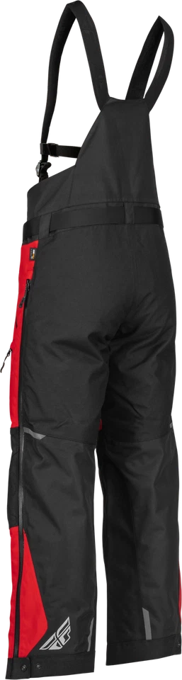 Fly Racing Carbon Bib - Red/Black, Large | Snowmobile Bib for Warmth & Mobility - Image 2 of 4