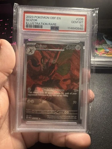 Scizor 205/197 PSA 10 Obsidian Flames Illustration Rare Pokemon TCG Card