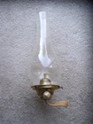 VINTAGE VICTORIA PATENT BRASS OIL LAMP BURNER+FUNNEL-VGC