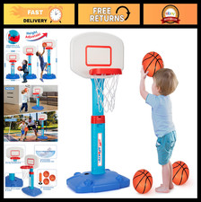 Adjustable Kids Basketball Hoop Set for Toddlers 1-3, Indoor/Outdoor Sports Toy