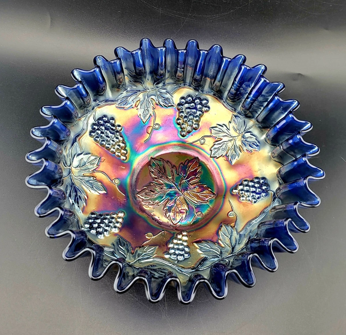 fenton blue carnival glass products for sale | eBay