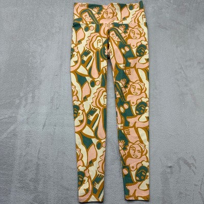 Dazey LA x Anthro Pants Womens Large Ani Figures Leggings Multi Color High Waist