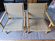 2 Sweeek Indoor/Outdoor Acacia Garden Chairs