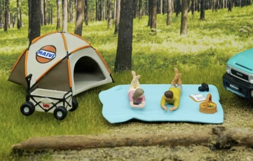 EY 1:64 Painted Figure Model Miniature Diorama Camping Outdoor Picnic BBQ - Picture 11 of 40
