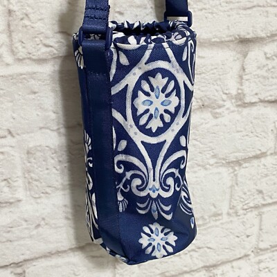 Vera Bradley Lighten Up Water Bottle Crossbody Steel Blue  display picture 3