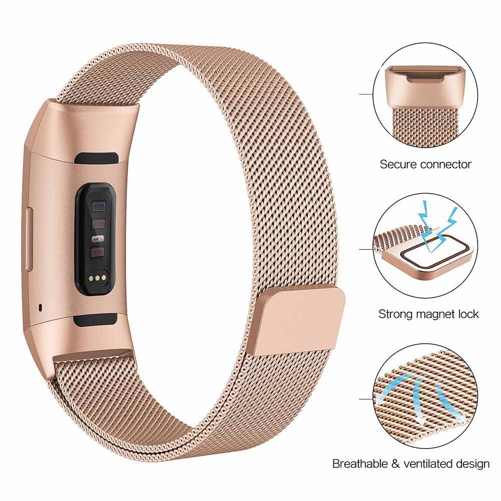 For Fitbit Charge 3/4 Replacement Magnetic Loop Strap  display picture 1