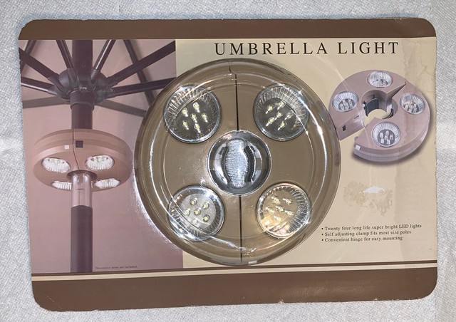 Patio Umbrella Light 24 Led Lights For Sale Online Ebay