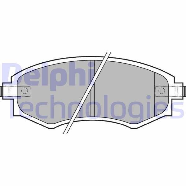 Delphi LP606 Bremsbelagsatz, Scheibenbremse FüR Hyundai KIA-image