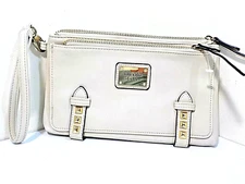 Nicole Miller Ivory/Gold Wristlet