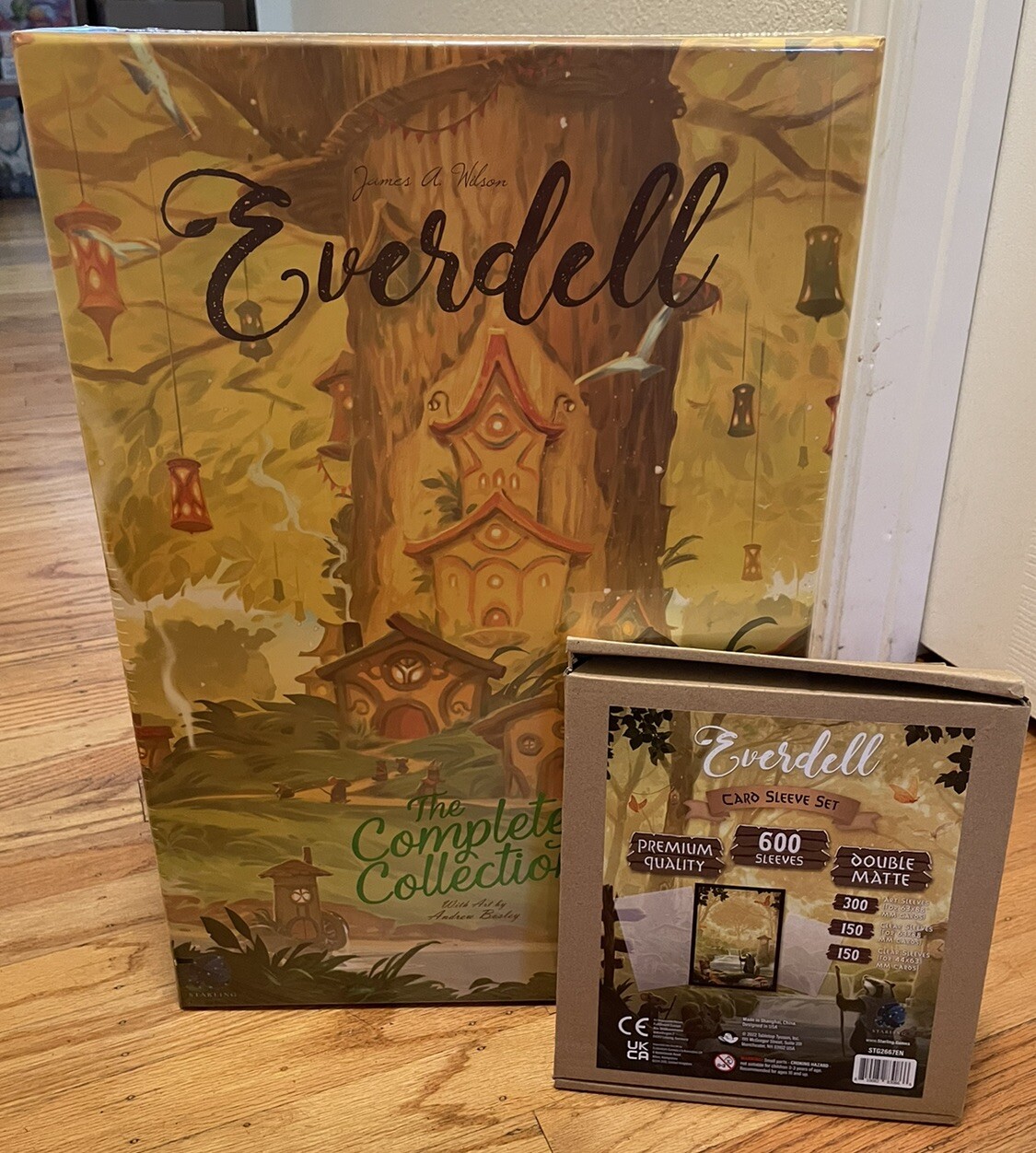 Everdell Complete Collection Kickstarter Board Game w/ 600 Card Sleeve