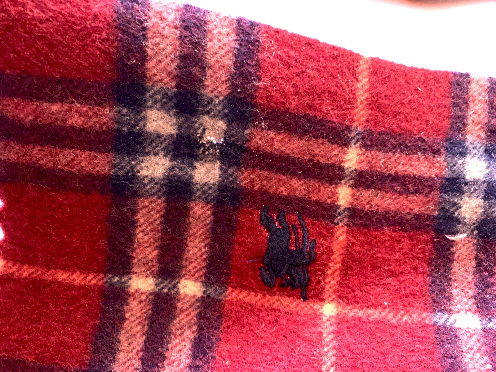 Burberry Vintage  Red Classic House/Nova Check Lambs Wool image 8