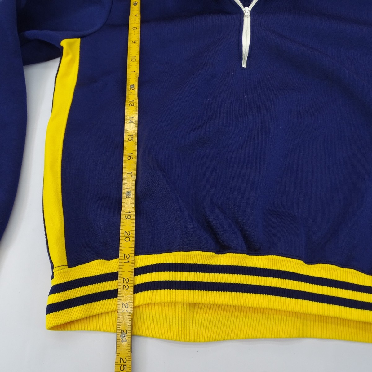 Vintage 70s 80s Champion 1/4 Zip Pullover Hoodie L Varsity