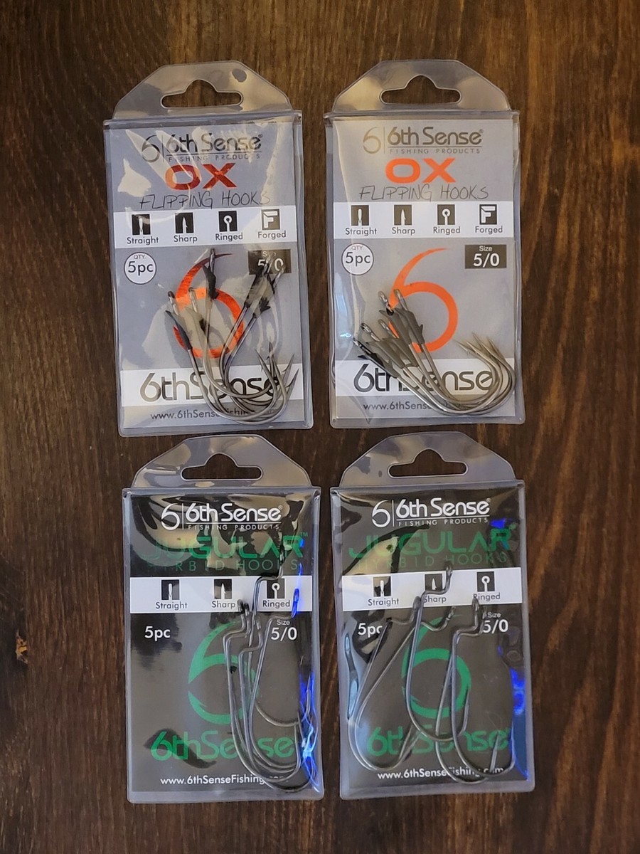 4 ) 6TH SENSE HOOKS SZ 5/0 ( NEW ) QTY 5 ( 2 - JUGULAR , 2 - OX ) | eBay 4 ) 6TH SENSE HOOKS SZ 5/0 ( NEW ) QTY 5 ( 2 - JUGULAR , 2 - OX ) | eBay
