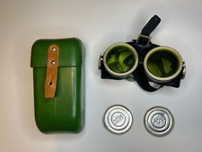 vintage goggles - with case and extra lenses - steam punk