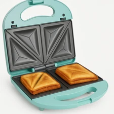 GreenLife Pro Electric Panini Press Grill Sandwich Maker, PFAS-Free, Turquoise