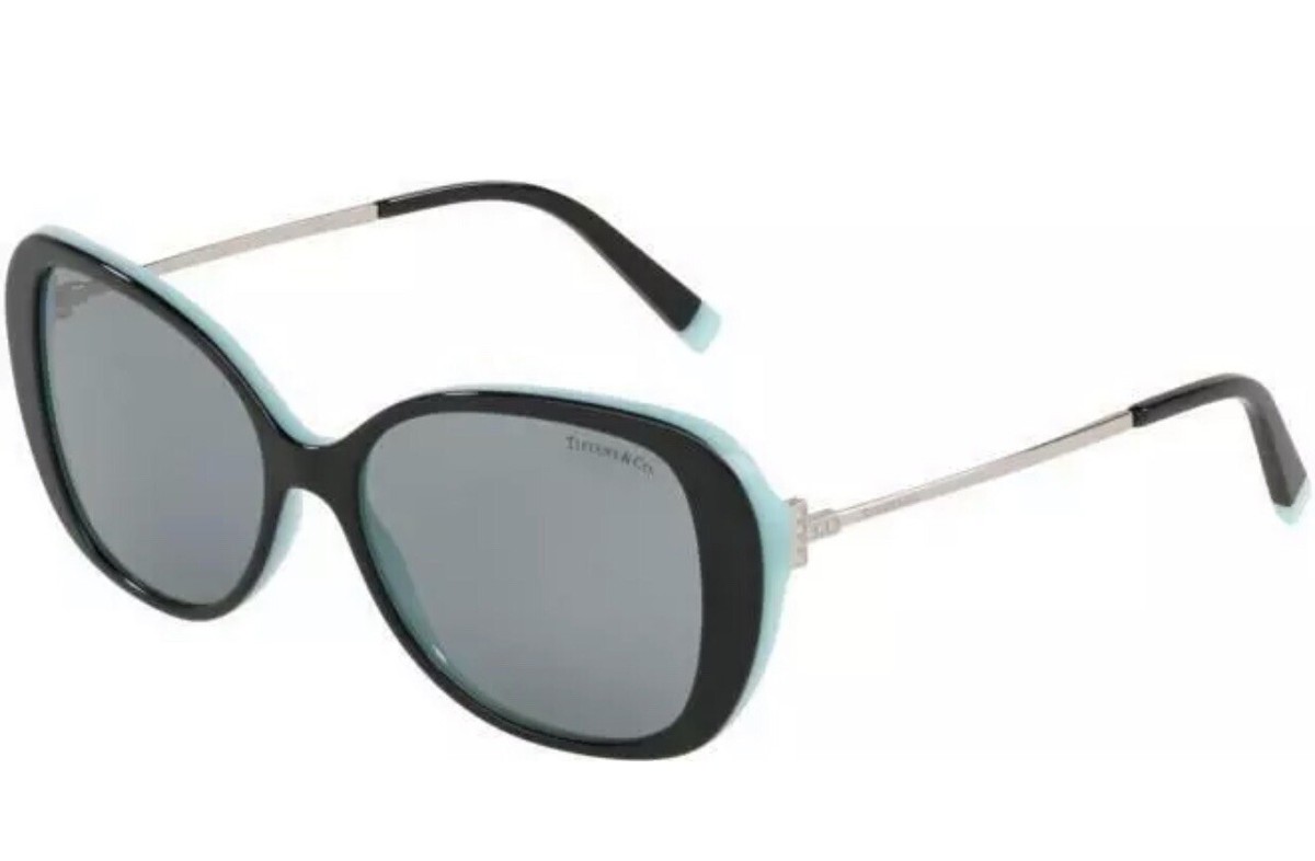 Tiffany & Co. TF 4156 8055/1 Women Rectangular TF2266 Tiffany Glasses 8055 Black On Tiffany Blue - eye-oo.com main image 3