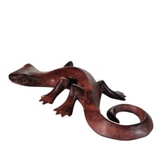 Handgeschnitzter Holz-Tier-Magnet Memo-Clip Gecko