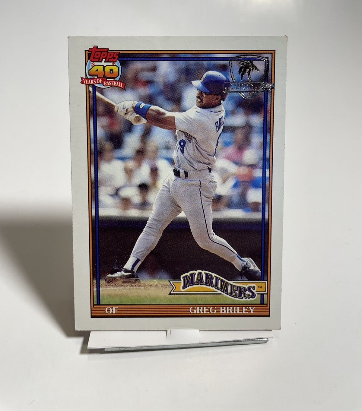 1991 Topps Desert Shield #133 Greg Briley Seattle Mariners Baseball Card