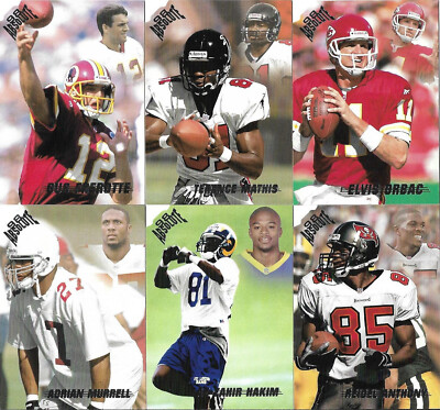 1998 PLAYOFF ABSOLUTE DIE CUT LOT OF 6 ELVIS GRBAC GUS FREROTTE PLUS 4 MORE