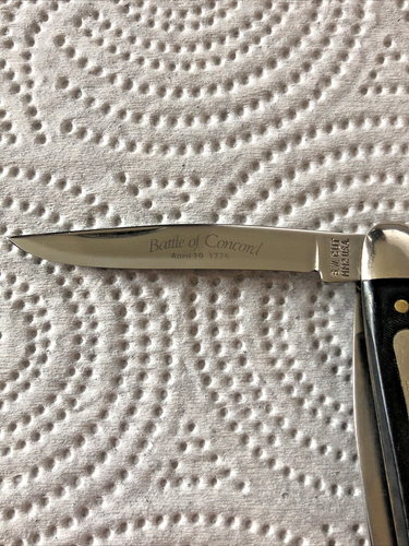 Schrade S.W. Cut Minute Man 1775 Battle of Concord Folding Pocket Knife 3 Blade - Picture 12 of 16