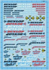 1/18 1/12 1/24 1/20 decals DUNLOP