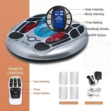 EMS Foot Circulation Massager Stimulator Booster Relieve Leg Pains Varicose Vein